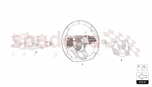 Part Diagram for Lamborghini 47B419091L