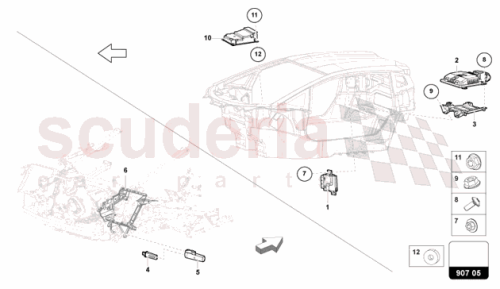 Part Diagram for Lamborghini 4N0906093F