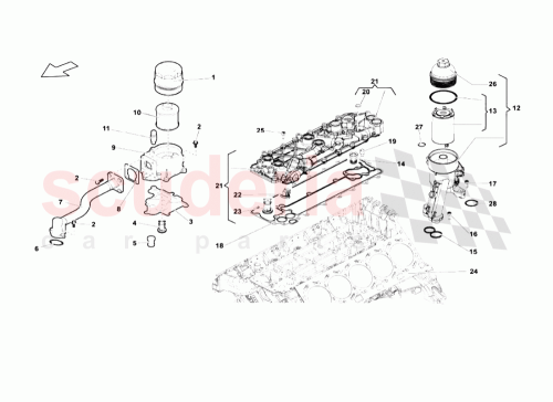 Part Diagram for Lamborghini 07L115433