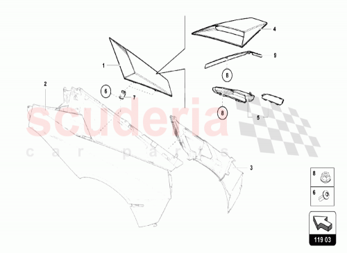 Part Diagram for Lamborghini 470853625B