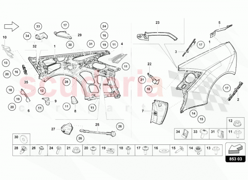 Part Diagram for Lamborghini 4T8809081C