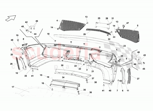 Part Diagram for Lamborghini 400807061D