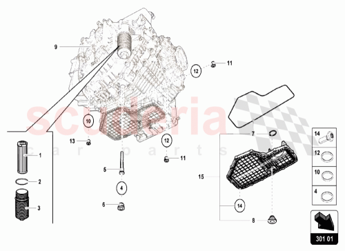 Part Diagram for Lamborghini N91084501