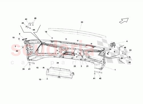 Part Diagram for Lamborghini 400807062B