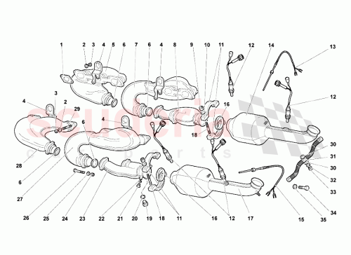 Part Diagram for Lamborghini 07M251718B