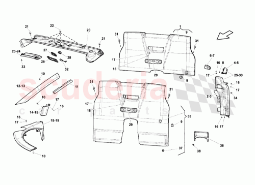 Part Diagram for Lamborghini 407858340D