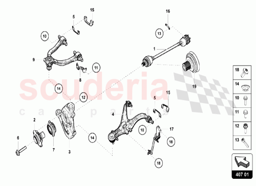 Part Diagram for Lamborghini 4E0501117B