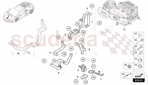 Part Diagram for Lamborghini 47B819270A