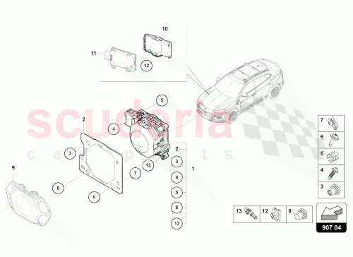 Part Diagram for Lamborghini N90777704
