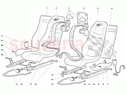 Part Diagram for Lamborghini 009490310