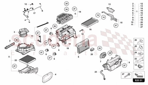 Part Diagram for Lamborghini 47C816005