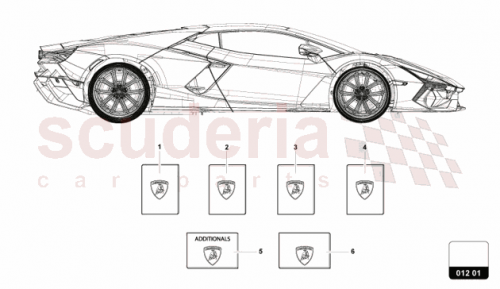 Part Diagram for Lamborghini 47B012778AC