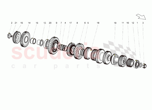 Part Diagram for Lamborghini 086307304