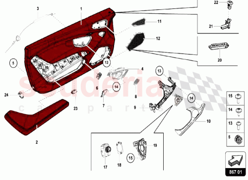 Part Diagram for Lamborghini 4T0837308