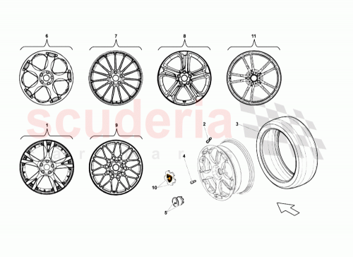 Part Diagram for Lamborghini 403601313