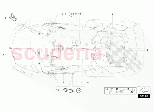 Part Diagram for Lamborghini 6X0971845B