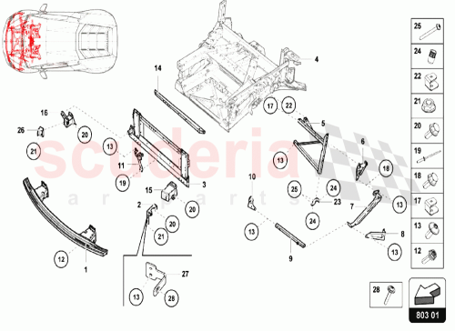 Part Diagram for Lamborghini 4T0806191B