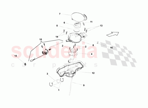 Part Diagram for Lamborghini 407809933C