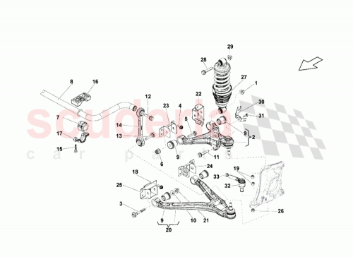 Part Diagram for Lamborghini 420407151L