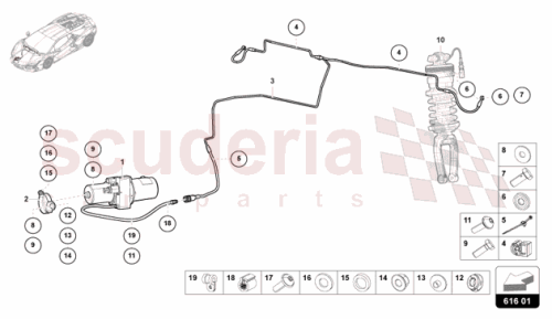 Part Diagram for Lamborghini 47B616591B