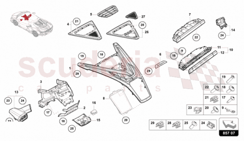 Part Diagram for Lamborghini 47B819636