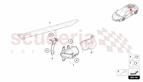 Part Diagram for Lamborghini 47B854965A
