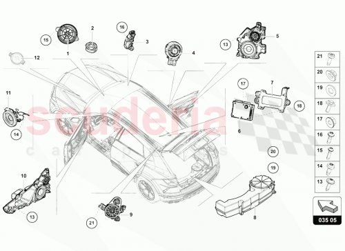 Part Diagram for Lamborghini 4M8035299