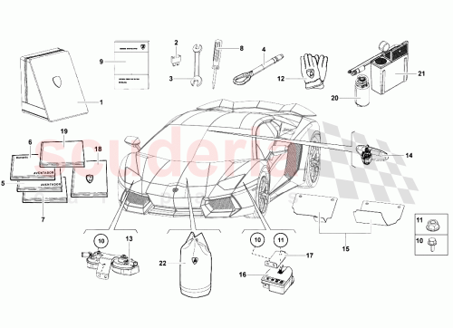 Part Diagram for Lamborghini 476012003C