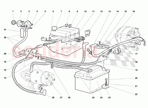 Part Diagram for Lamborghini 006135926