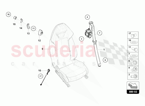 Part Diagram for Lamborghini 4T1857706D90F