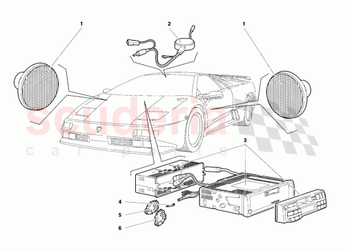 Part Diagram for Lamborghini 006136145