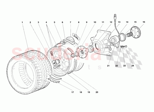 Part Diagram for Lamborghini 0052001025