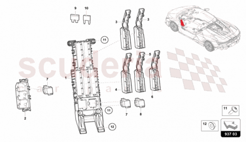 Part Diagram for Lamborghini 47B937149A