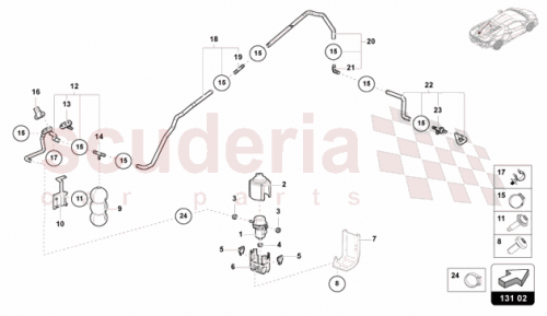 Part Diagram for Lamborghini 47B614143