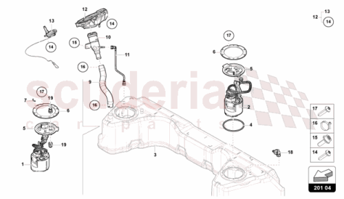 Part Diagram for Lamborghini 47B201239
