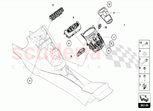 Part Diagram for Lamborghini 470820043H