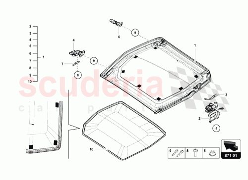 Part Diagram for Lamborghini 475035433