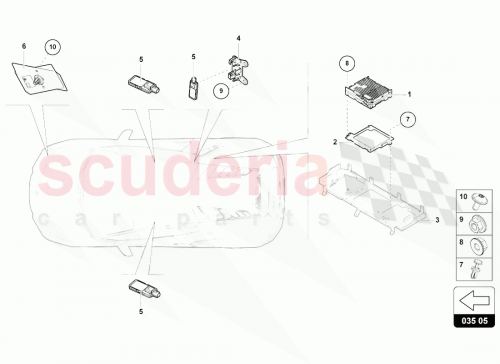 Part Diagram for Lamborghini 4T0035656