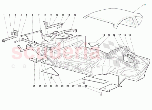 Part Diagram for Lamborghini 004131090