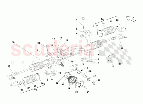 Part Diagram for Lamborghini 401422061F