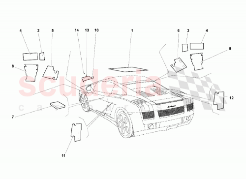 Part Diagram for Lamborghini 400864807A