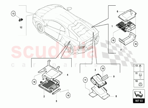 Lamborghini Aventador Control Unit For 7-speed Automatic Gearbox