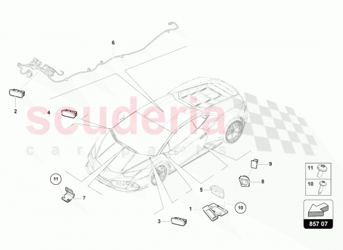 Part Diagram for Lamborghini 4T0862172