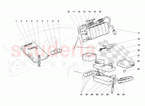 Part Diagram for Lamborghini 00593629