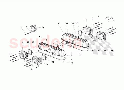 Part Diagram for Lamborghini 06B906051