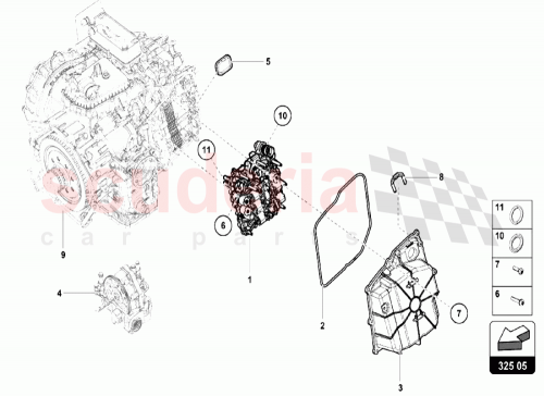 Part Diagram for Lamborghini 4T0927155B