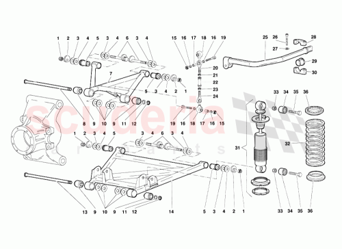 Part Diagram for Lamborghini 008101274