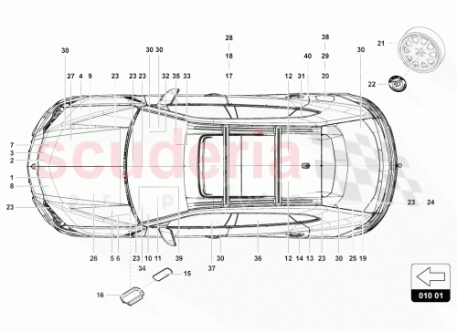 Part Diagram for Lamborghini 420010539