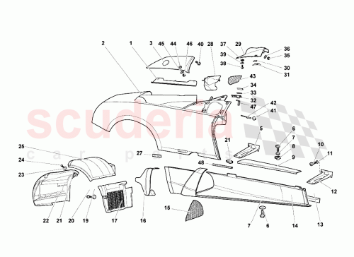 Part Diagram for Lamborghini 0066016487