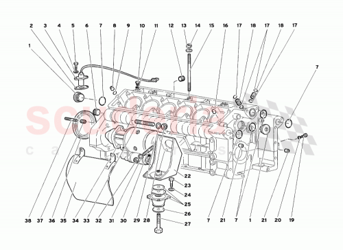 Part Diagram for Lamborghini 008601106